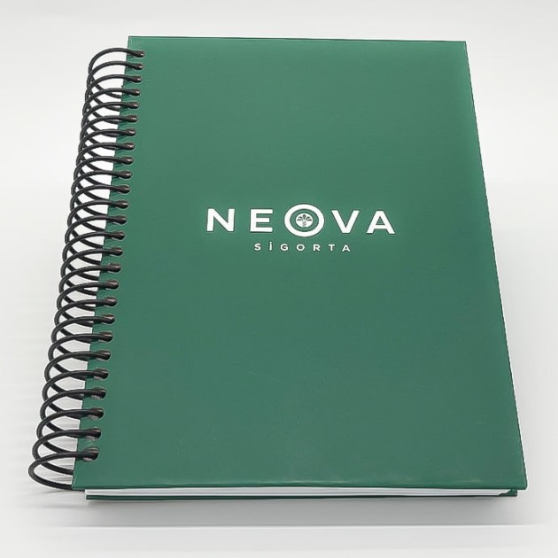 Spiralli Sert Kapaklı Defter
